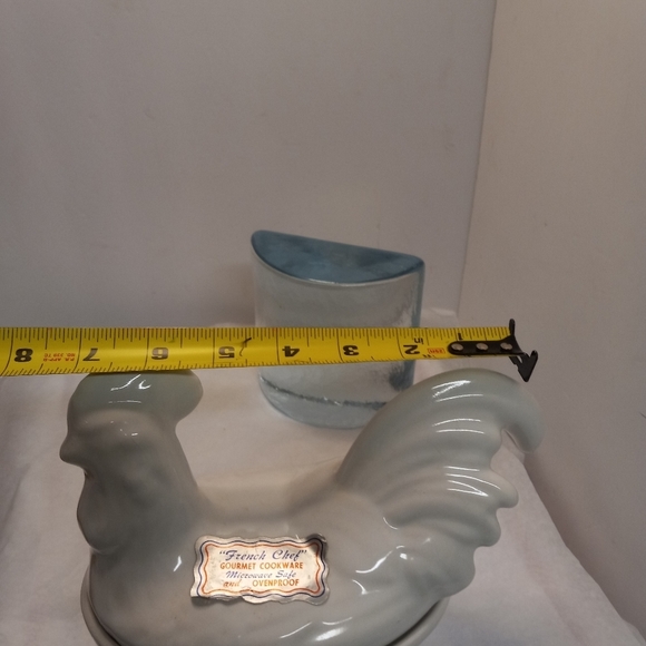 French Chef Gourmet Cookware Rooster Gravy Server California Pottery Ovenproof - Picture 10 of 11